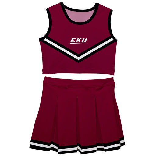 Eastern Kentucky Colonels EKU Vive La Fete Game Day Maroon Sleeveless Cheerleader Set