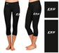 EKU Colonels Vive La Fete Game Day Collegiate Large Logo on Thigh and Waist Women Black Capri Leggings - Vive La Fête - Online Apparel Store