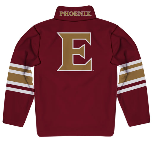 Elon University Phoenix Vive La Fete Game Day Maroon Quarter Zip Pullover Stripes on Sleeves - Vive La Fête - Online Apparel Store