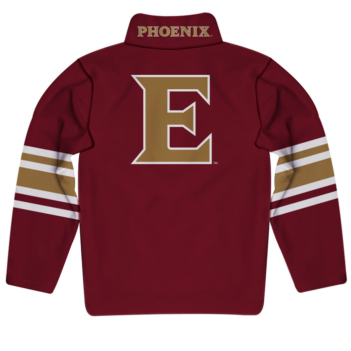 Elon University Phoenix Vive La Fete Game Day Maroon Quarter Zip Pullover Stripes on Sleeves - Vive La Fête - Online Apparel Store