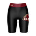 Elon Phoenix Vive La Fete Game Day Logo on Thigh and Waistband Black and Maroon Women Bike Short 9 Inseam"