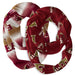 Elon Phoenix Vive La Fete All Over Logo Game Day Collegiate Women Set of 2 Light Weight Ultra Soft Infinity Scarfs