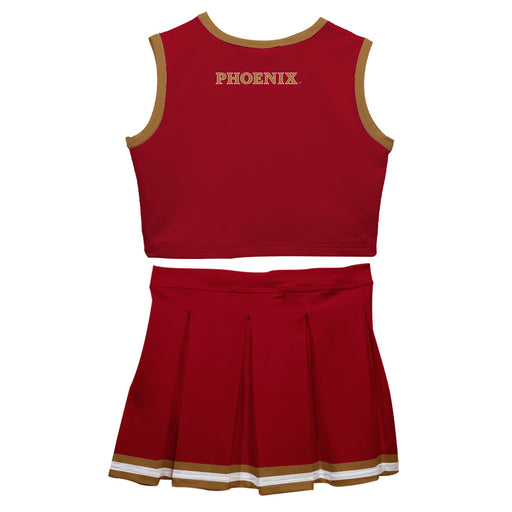 Elon University Phoenix Vive La Fete Game Day Maroon Sleeveless Cheerleader Set - Vive La Fête - Online Apparel Store
