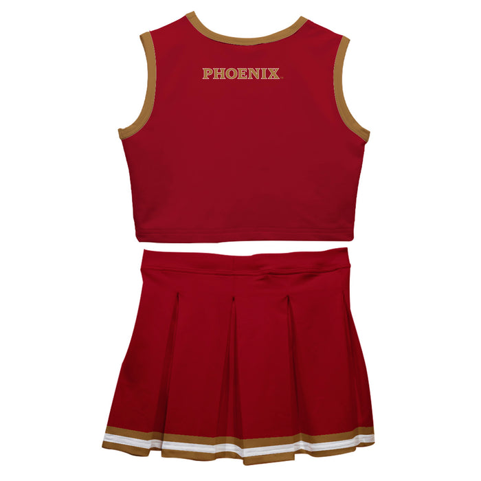 Elon University Phoenix Vive La Fete Game Day Maroon Sleeveless Cheerleader Set - Vive La Fête - Online Apparel Store