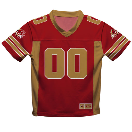 Elon University Phoenix Vive La Fete Game Day Maroon Boys Fashion Football T-Shirt