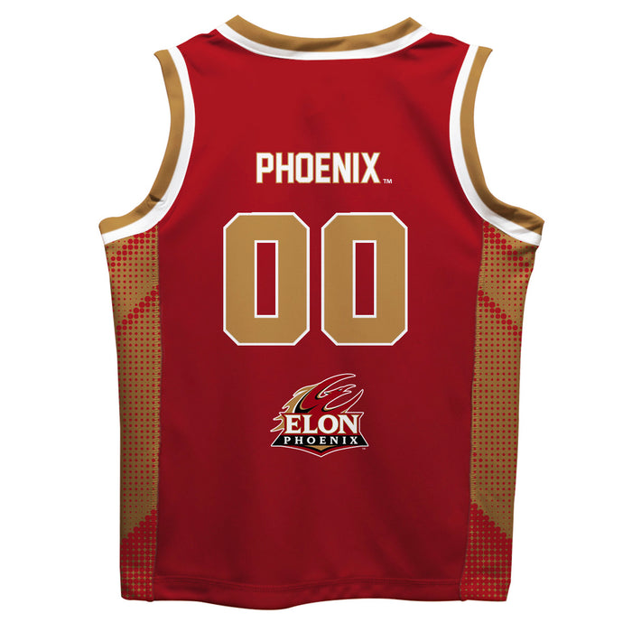 Elon University Phoenix Vive La Fete Game Day Maroon Boys Fashion Basketball Top - Vive La Fête - Online Apparel Store