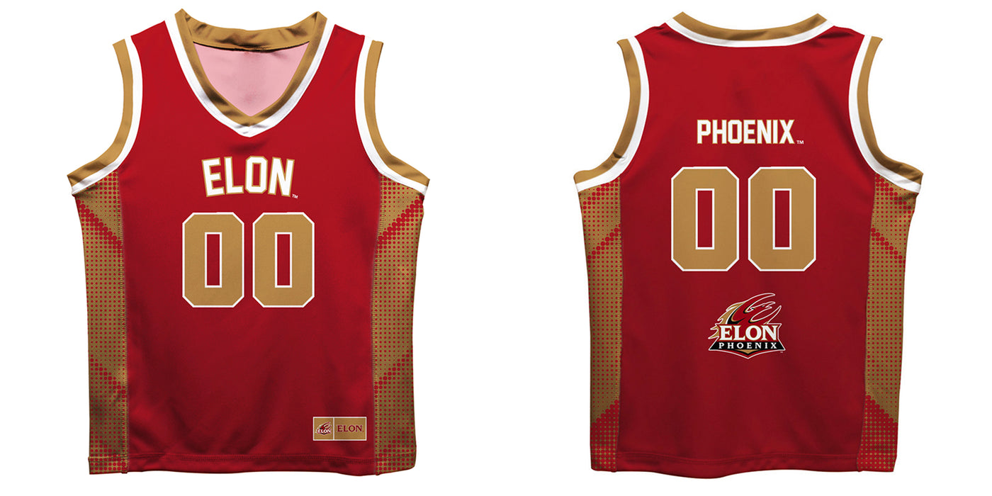 Elon University Phoenix Vive La Fete Game Day Maroon Boys Fashion Basketball Top - Vive La Fête - Online Apparel Store