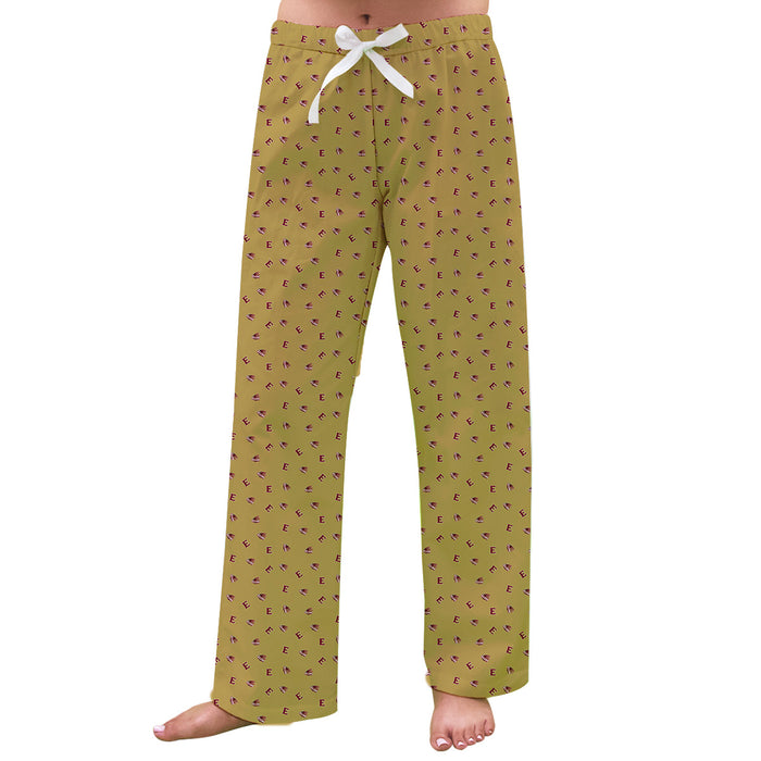 Elon Phoenix Vive La Fete Game Day All Over Logo Women Gold Lounge Pants
