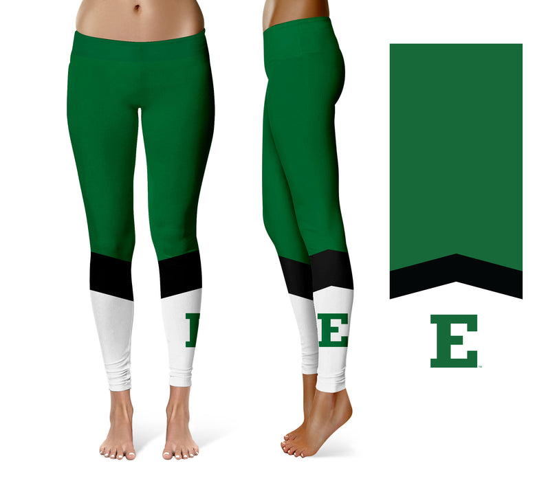 Eastern Michigan Eagles Vive la Fete Game Day Collegiate Ankle Color Block Women Green White Yoga Leggings - Vive La Fête - Online Apparel Store