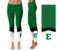 Eastern Michigan Eagles Vive la Fete Game Day Collegiate Ankle Color Block Women Green White Yoga Leggings - Vive La Fête - Online Apparel Store
