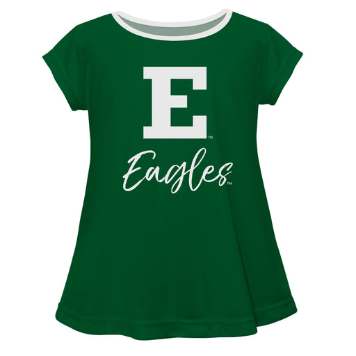 Eastern Michigan Eagles Vive La Fete Girls Game Day Short Sleeve Green Top with School Logo and Name - Vive La Fête - Online Apparel Store