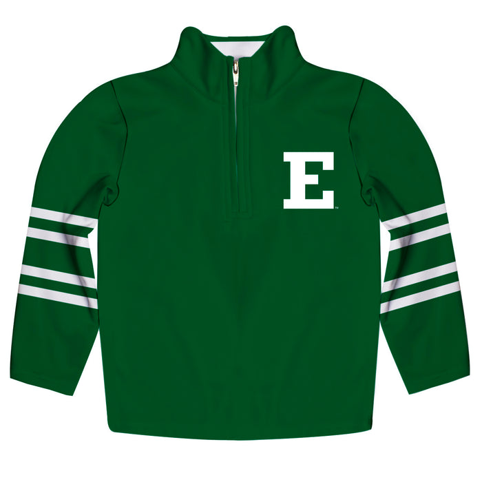 Eastern Michigan Eagles Vive La Fete Game Day Green Quarter Zip Pullover Stripes on Sleeves - Vive La Fête - Online Apparel Store