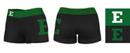 EMU Eagles Vive La Fete Game Day Logo on Thigh and Waistband Black & Green Women Yoga Booty Workout Shorts 3.75 Inseam" - Vive La Fête - Online Apparel Store