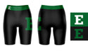 EMU Eagles Vive La Fete Game Day Logo on Thigh and Waistband Black and Green Women Bike Short 9 Inseam" - Vive La Fête - Online Apparel Store