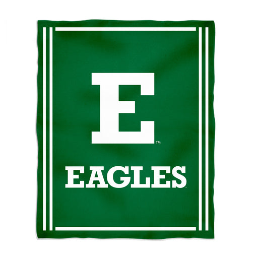 Eastern Michigan Eagles Vive La Fete Kids Game Day Green Plush Soft Minky Blanket 36 x 48 Mascot