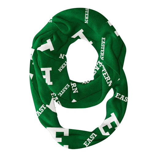 Eastern Michigan Eagles Vive La Fete Repeat Logo Game Day Collegiate Women Light Weight Ultra Soft Infinity Scarf