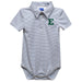 Eastern Michigan Eagles Embroidered Gray Stripe Knit Polo Onesie