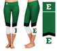 EMU Eagles Vive La Fete Game Day Collegiate Ankle Color Block Girls Green White Capri Leggings - Vive La Fête - Online Apparel Store