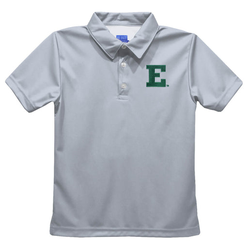 Eastern Michigan Eagles Embroidered Gray Short Sleeve Polo Box Shirt