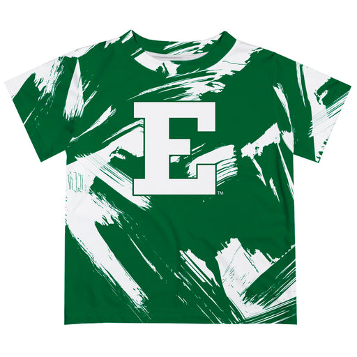 Eastern Michigan Eagles Vive La Fete Boys Game Day Green Short Sleeve Tee Paint Brush
