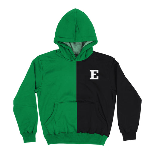 Eastern Michigan Eagles Vive La Fete Color Block Womens Green Black Fleece Long Sleeve Hoodie V2