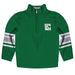 ENMU Eastern New Mexico Greyhounds Vive La Fete Game Day Green Quarter Zip Pullover Stripes on Sleeves