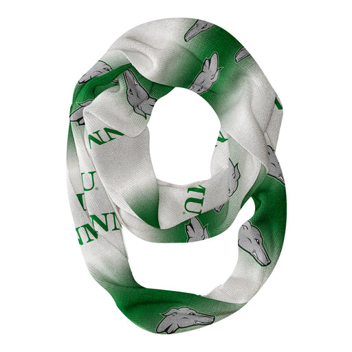 Eastern New Mexico Greyhounds Vive La Fete All Over Logo Game Day Collegiate Women Ultra Soft Knit Infinity Scarf