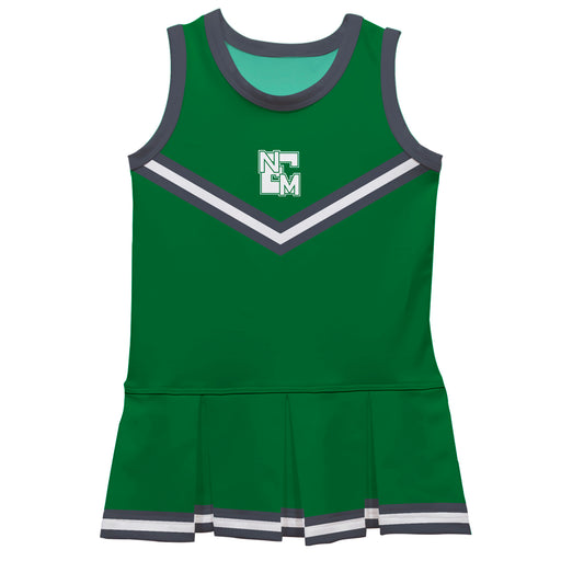 ENMU Eastern New Mexico Greyhounds Vive La Fete Game Day Green Sleeveless Cheerleader Dress