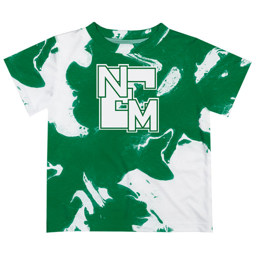 Eastern New Mexico University Greyhounds ENMU Vive La Fete Marble Boys Game Day Green Short Sleeve Tee