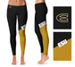 Emporia State Hornets Vive La Fete Game Day Collegiate Leg Color Block Women Black Gold Yoga Leggings - Vive La Fête - Online Apparel Store