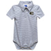Emporia State University Hornets Embroidered Gray Stripe Knit Polo Onesie