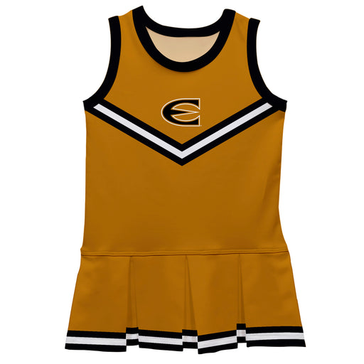 Emporia State Hornets Vive La Fete Game Day Gold Sleeveless Cheerleader Dress