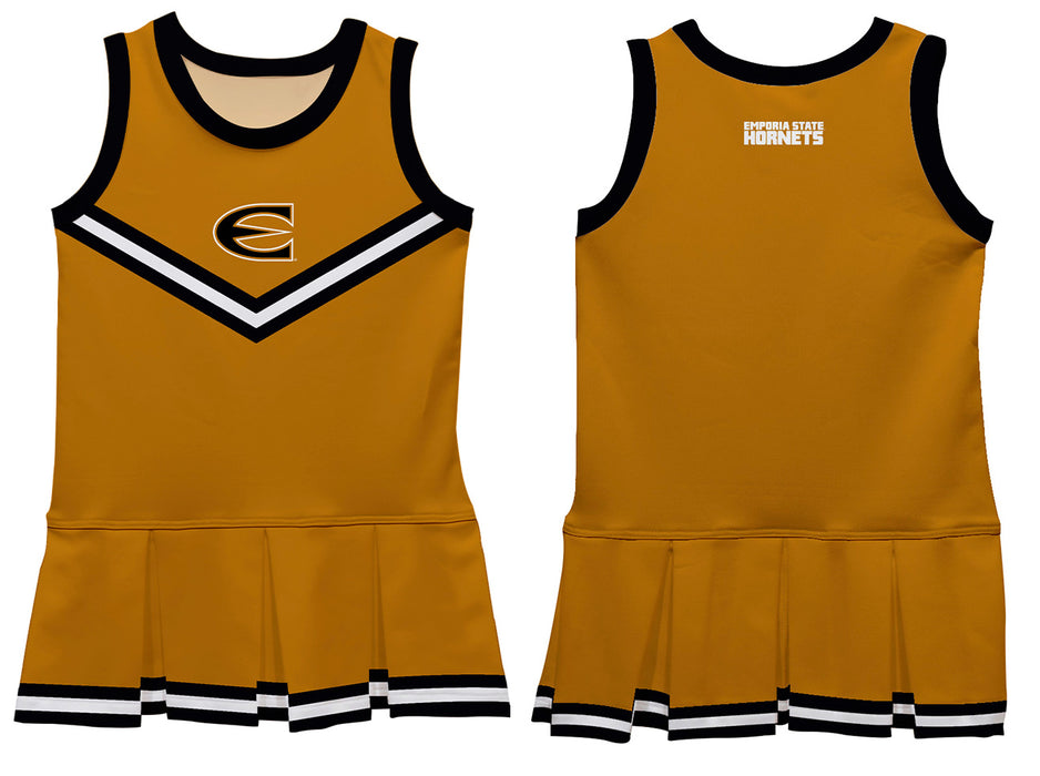 Emporia State Hornets Vive La Fete Game Day Gold Sleeveless Cheerleader Dress - Vive La Fête - Online Apparel Store