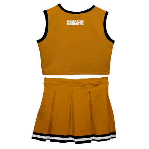 Emporia State Hornets Vive La Fete Game Day Gold Sleeveless Cheerleader Set - Vive La Fête - Online Apparel Store