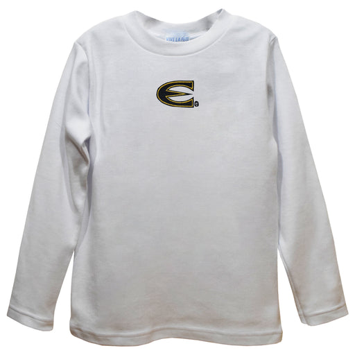 Emporia State University Hornets Embroidered White Long Sleeve Boys Tee Shirt