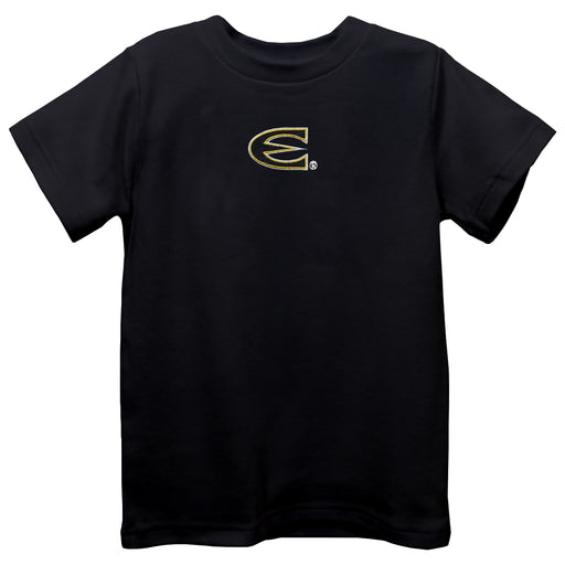Emporia State University Hornets Embroidered Black knit Short Sleeve Boys Tee Shirt