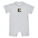 East Tennessee Buccaneers Embroidered White Knit Short Sleeve Boys Romper