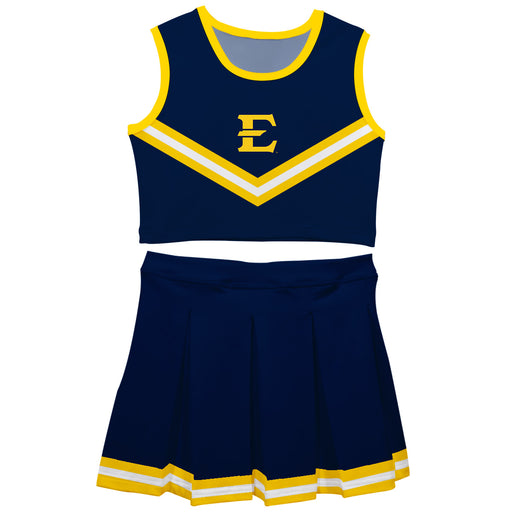 East Tennessee Buccaneers Vive La Fete Game Day Navy Sleeveless Cheerleader Set