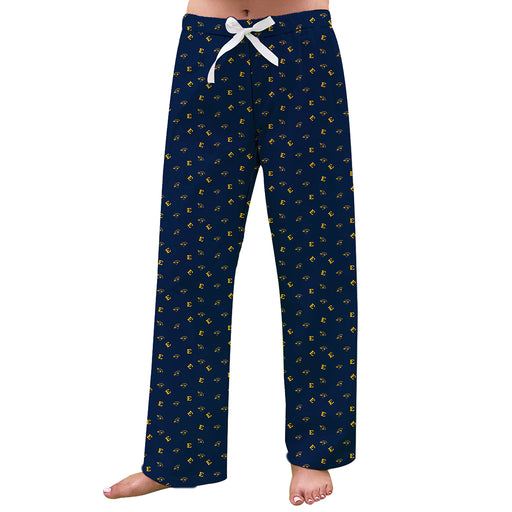 East Tennessee Buccaneers Vive La Fete Game Day All Over Logo Women Blue Lounge Pants
