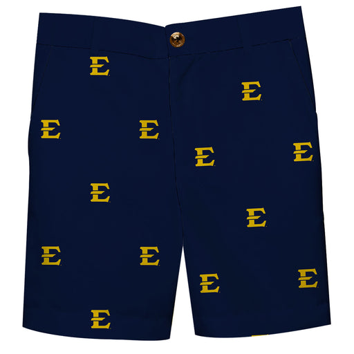 East Tennessee State Buccanneers All Over Blue Print Structured Short - Vive La Fête - Online Apparel Store