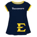 East Tennessee State Big Logo Blue Short Sleeve Girls Laurie Top - Vive La Fête - Online Apparel Store