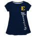 East Tennessee State Buccaneers Blue Solid Short Sleeve Girls Laurie Top - Vive La Fête - Online Apparel Store