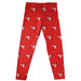 Easter Washington Eagles EWU Vive La Fete Girls Game Day All Over Logo Elastic Waist Classic Play Red Leggings Tights