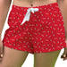 Eastern Washington Eagles EWU Vive La Fete Game Day All Over Logo Women Red Lounge Shorts