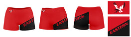 Eastern Washington Eagles EWU Vive La Fete Game Day Collegiate Leg Color Block Women Red Black Optimum Yoga Short - Vive La Fête - Online Apparel Store