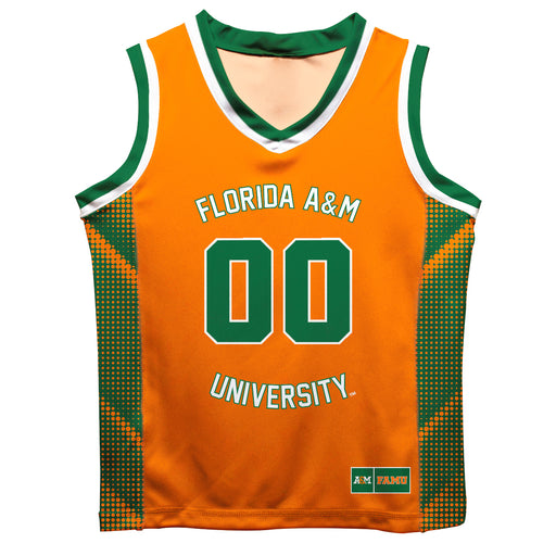 Florida A&M University Rattlers Vive La Fete Game Day Orange Boys Fashion Basketball Top