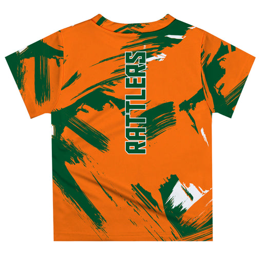 Florida A&M University Rattlers Vive La Fete Boys Game Day Orange Short Sleeve Tee Paint Brush - Vive La Fête - Online Apparel Store