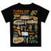 Florida A&M University Rattlers Hand Sketched Vive La Fete Impressions Artwork Boys Black Short Sleeve Tee Shirt - Vive La Fête - Online Apparel Store