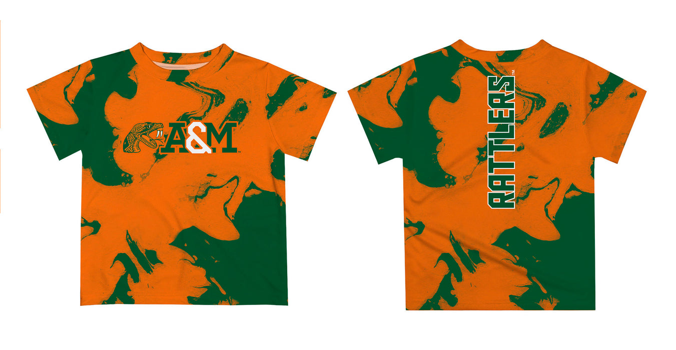 Florida A&M University Rattlers Vive La Fete Marble Boys Game Day Orange Short Sleeve Tee - Vive La Fête - Online Apparel Store