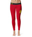 Ferris State Bulldogs Vive La Fete Game Day Collegiate Logo on Thigh Red Women Yoga Leggings 2.5 Waist Tights